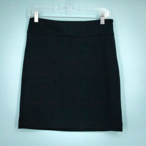 Banana Republic Size 2 Black Pencil Straight Side Zip Career Business Skirt NEW